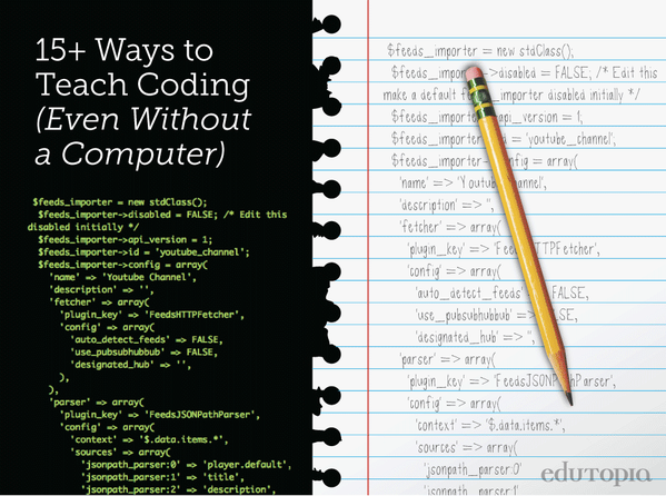 Who says coding has to be done completely online? edut.to/19mj7xc #STEM