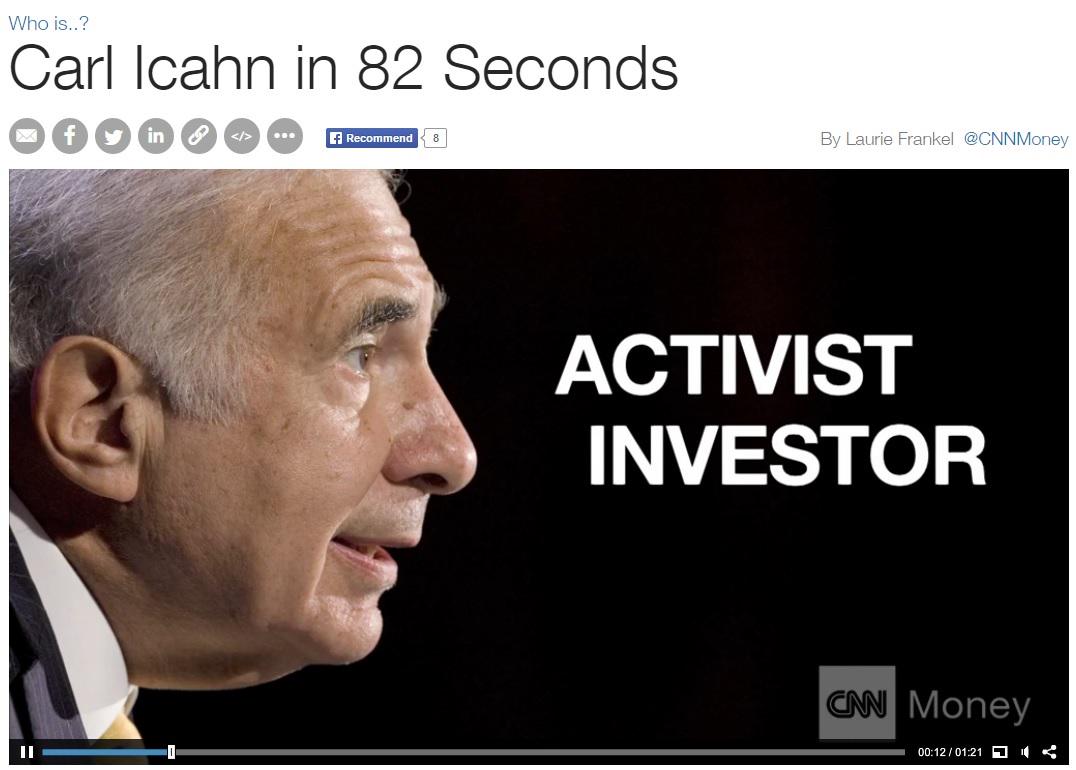 Born today: Happy birthday to Icahn in 82 seconds, by for 