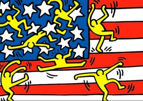 Oggi è l'anniversario della scomparsa di @KeithHaring, avvenuta nel 1990. Adoro le sue opere! #HaringArt #popart