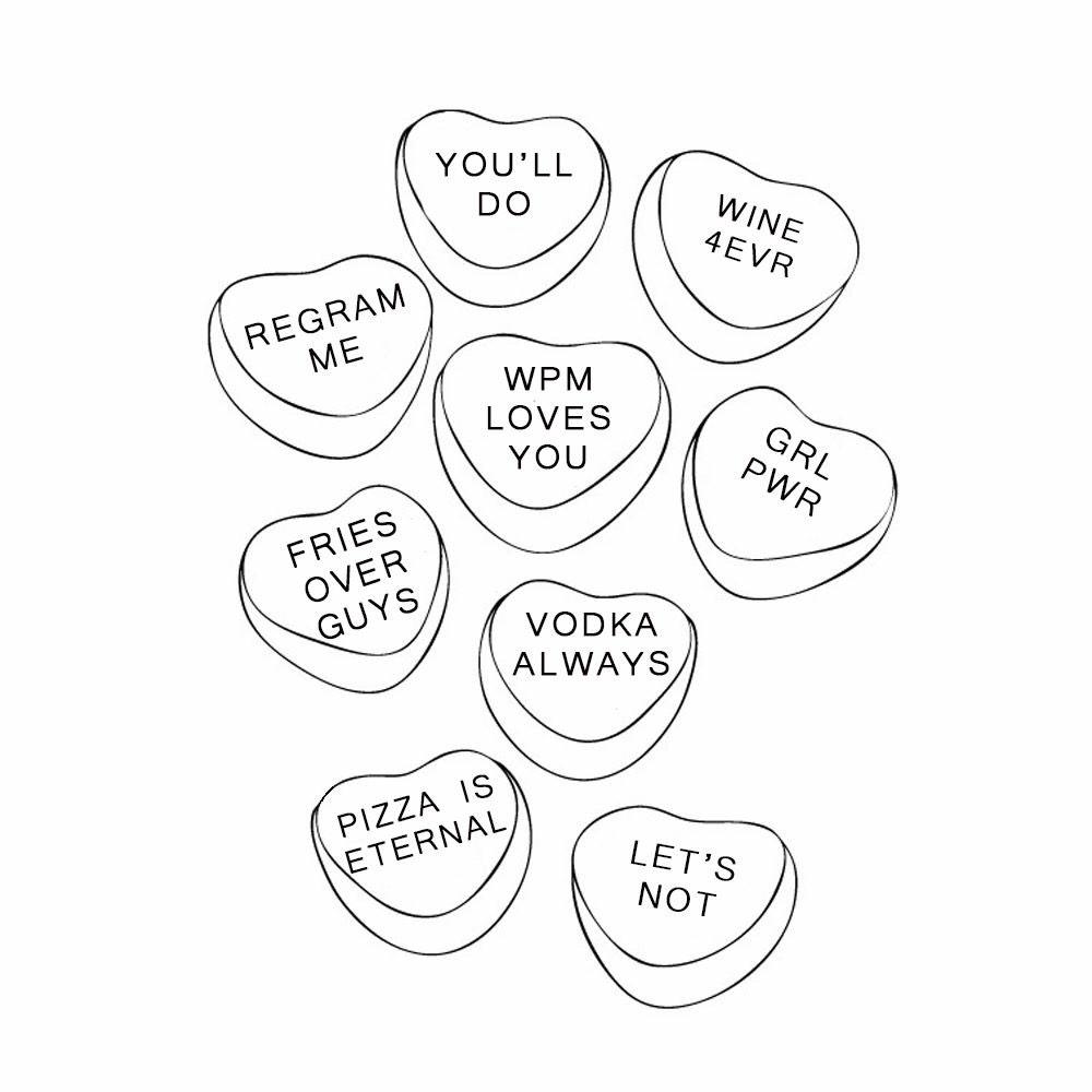 If #wpm had conversation hearts... #valentinesday #heart #love