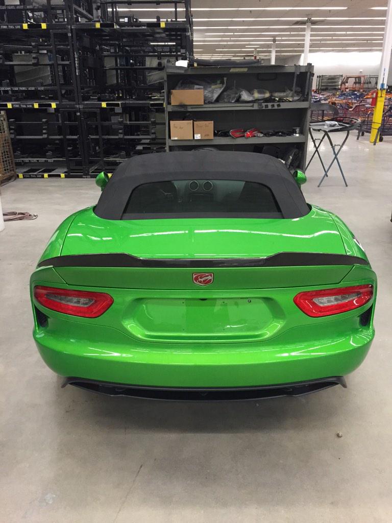 PrefixCompanies's tweet photo. @PrefixCompanies: #medusa in Stryker Green ready for delivery! @drivesrt @ralphgilles #viper Dodge Viper Dodge http://t.co/7kyMRjCqUF