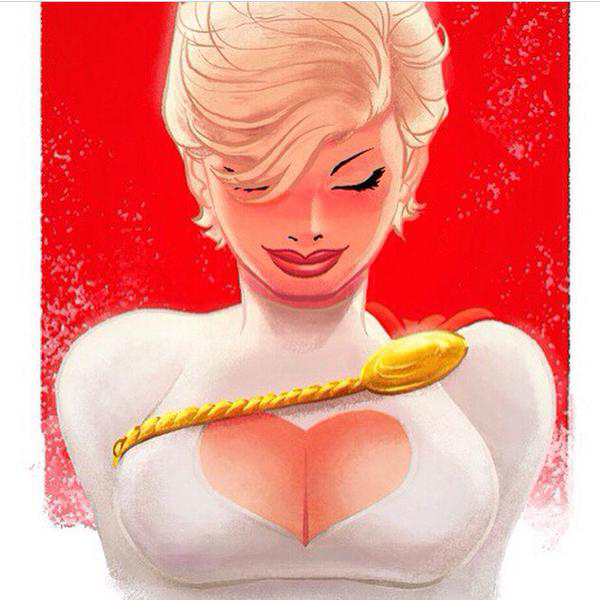 PowerGirl_'s tweet image. Pretty sure someone cut into my costume when I wasn't looking.