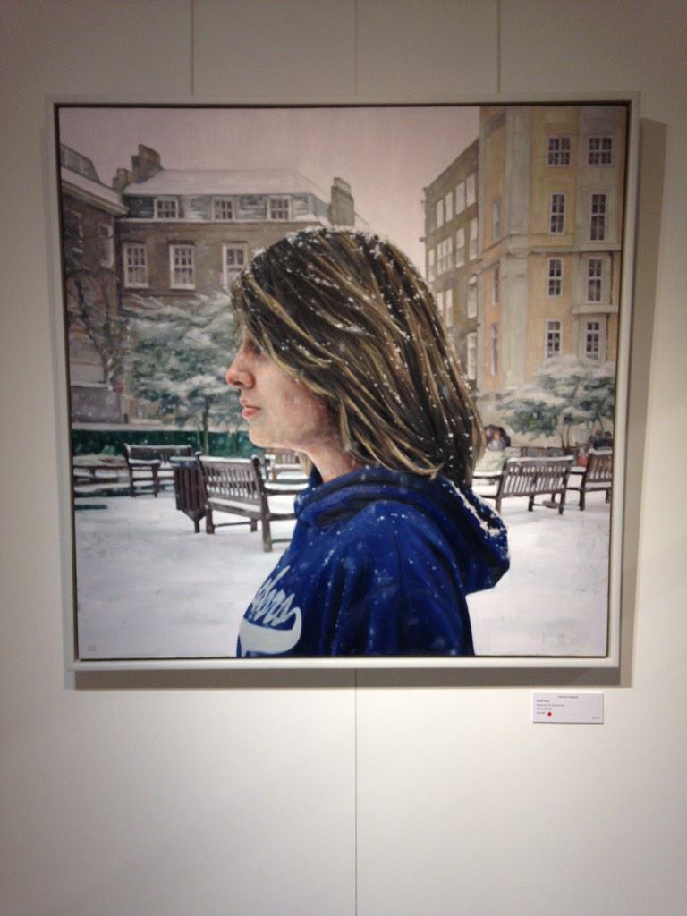 horacepanterart's tweet photo. #Quietude by #DannyHowes oil on canvas 101x101cm @RCFA_Gallery #Birmingham http://t.co/miESiv2ZWw
