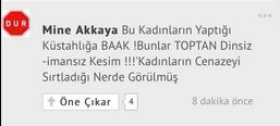 ezgilerdenbiri's tweet photo. bütün dinciler kadın düşmanıydı, birinciliği Mine'ye verdiler. http://t.co/Hi3ZNLrf4F