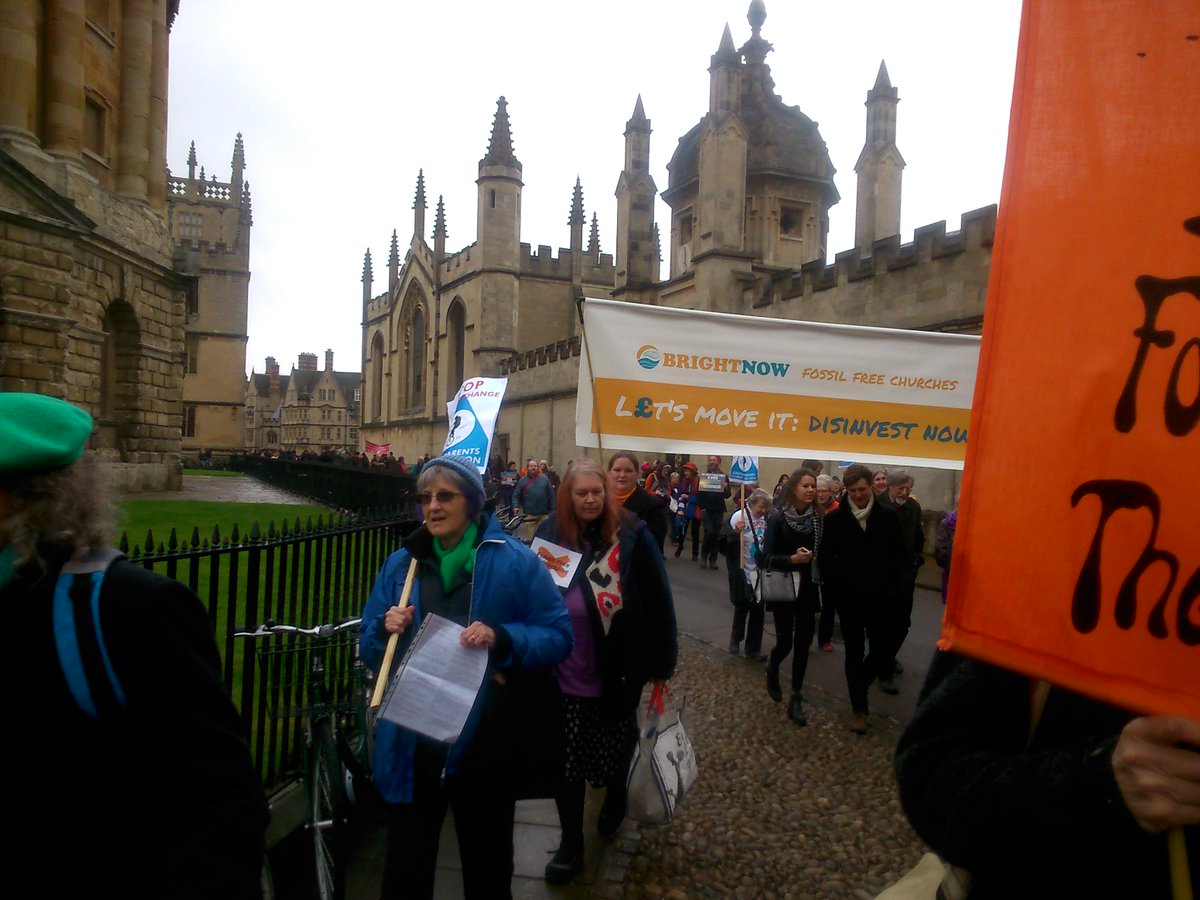 Gathering near the #RadCam for the wedding ceremony #fossilfreechurches #divest #GlobalDivestmentDay