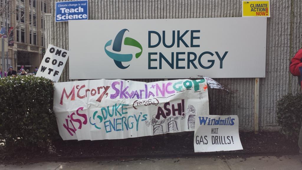 Marching by <a href="/DukeEnergy/">Duke Energy</a> to say stop #coalash #HKonJ #MoralMarch