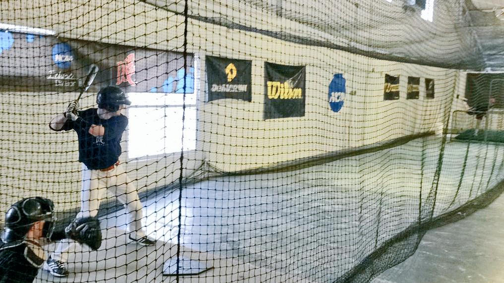 CoachNordquist's tweet photo. Live action today in the cages. 2 weeks away from opening day! #SenatorBaseball http://t.co/fcKVUJFLal