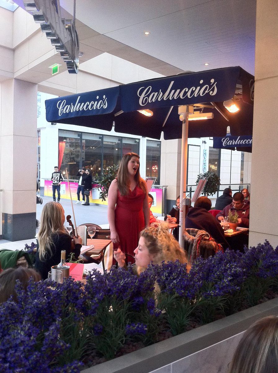OperaVenture's tweet image. We are in @trinityleeds serenading diners on Valentine's Day! Come and say hello... #loveleeds