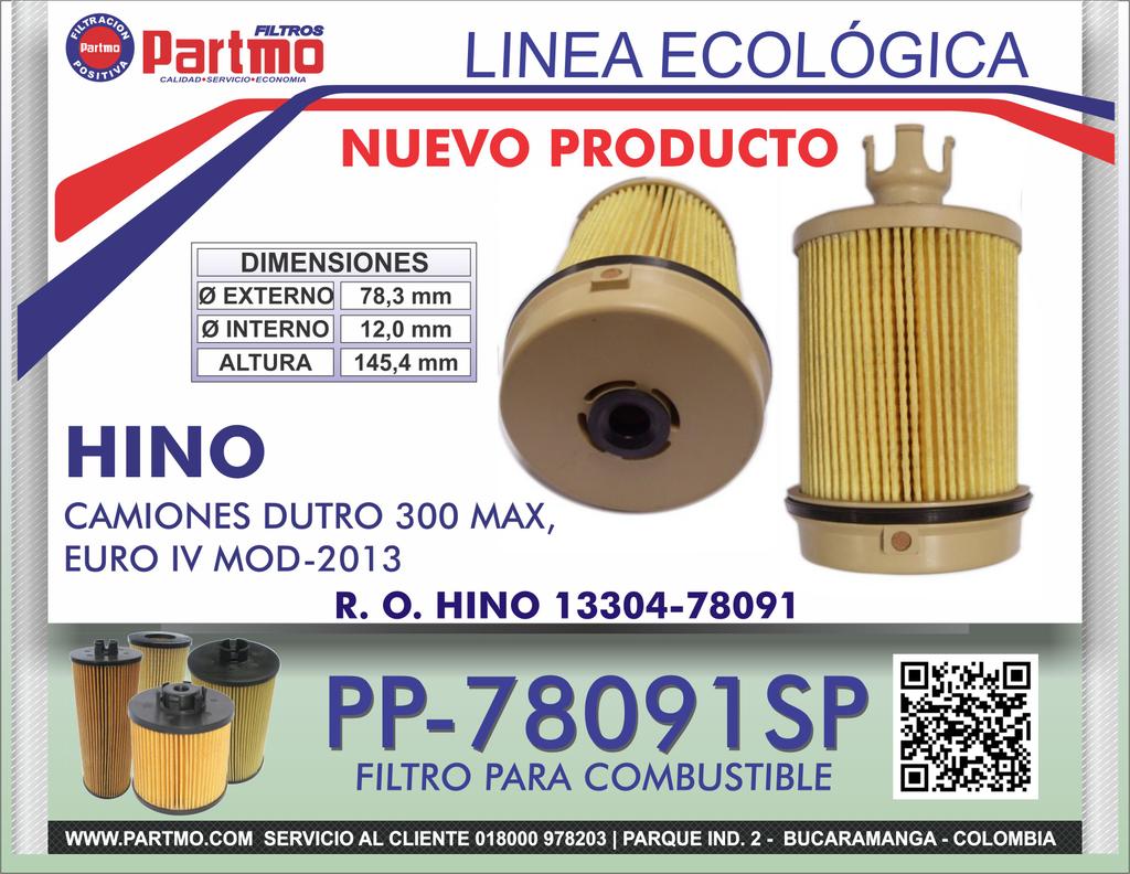 partmo's tweet photo. PP-78091SP Nuevo filtro para aceite camiones HINO DURO 300 MAX; EURO IV 2013 http://t.co/TAutH2q6dB
