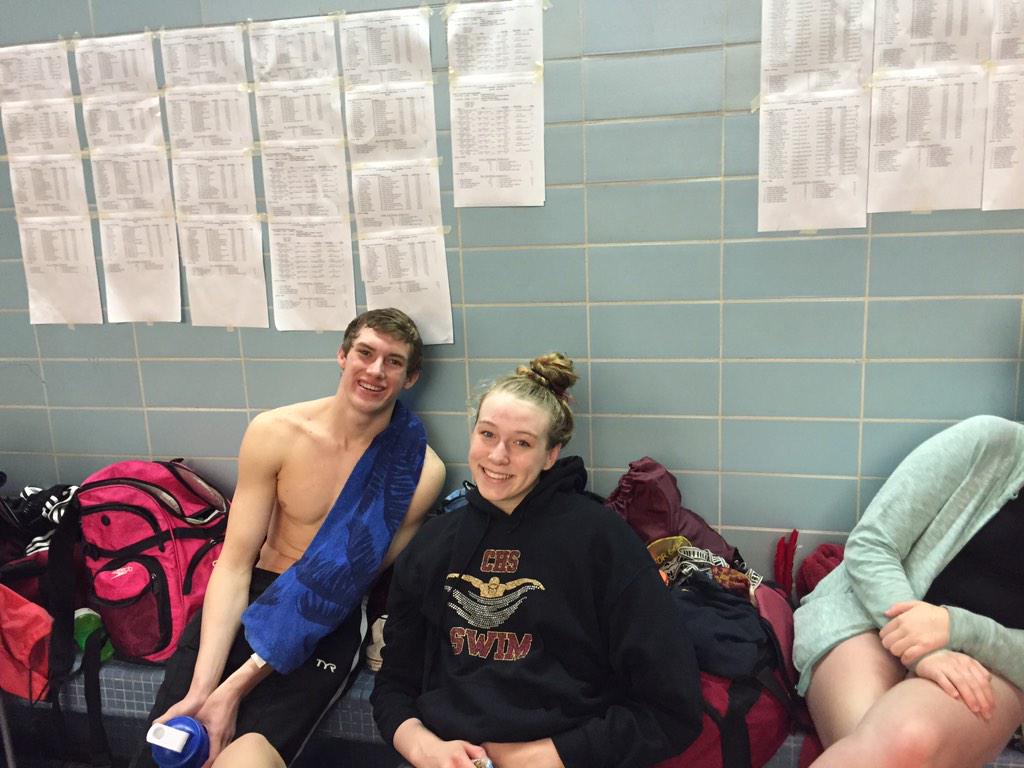 chsswimteam2's tweet photo. State champs together! Oops. Nathan's not from Cedar! Oh well. We love him. http://t.co/h53FIxx5KP
