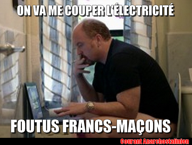 anarchommintern's tweet photo. Si tu vas te les geler cet hiver, c'est pas la faute du grand orient, mais celle des tarots d'EDF #AntiConspi http://t.co/qykTXaI1pl
