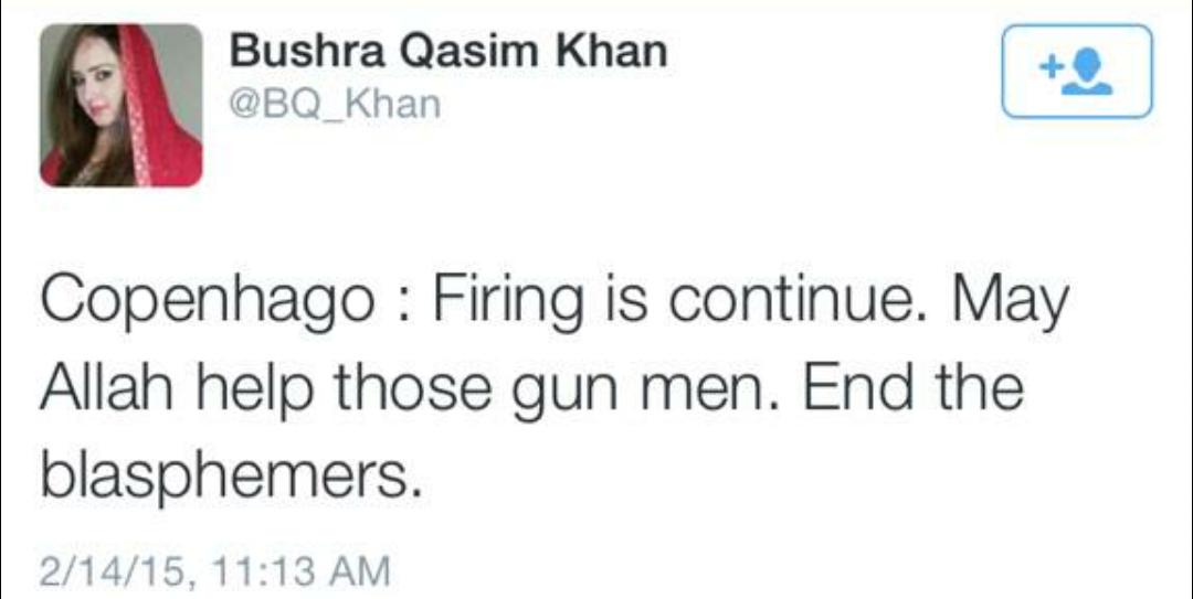 India_Policy's tweet photo. This is not some madarasa educated misguided youth. She is a Journo in Pakistan. #IdeaOfIslam http://t.co/U4aRSeHAw7