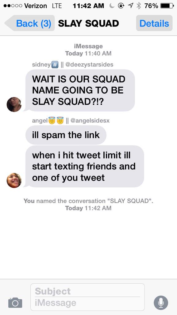omgwifesides's tweet photo. I THINK WE KNOW WHO THE BEST SQUAD IS
π
SLAYSQUAD/SQUADSIDES
π
#APIECEMEOFONITUNES http://t.co/5L31WN359p