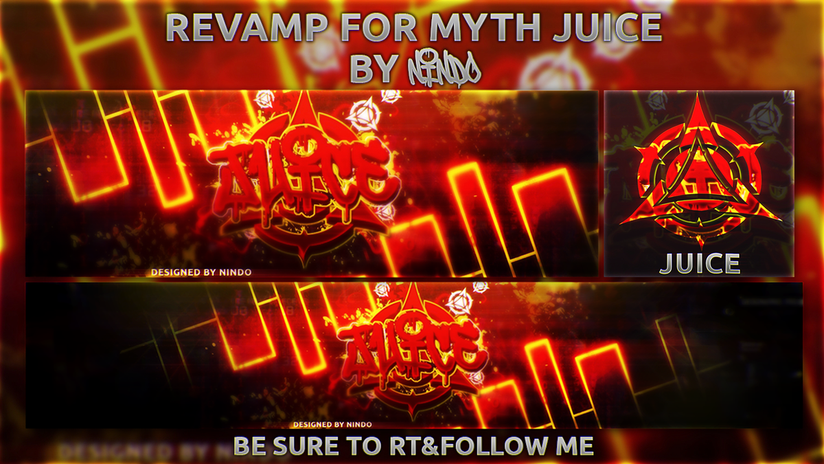 xNindo's tweet photo. Made a revamp for @MythJuices 
Hope you like it please rt&amp;fav<33 http://t.co/bOoyLlS1tD