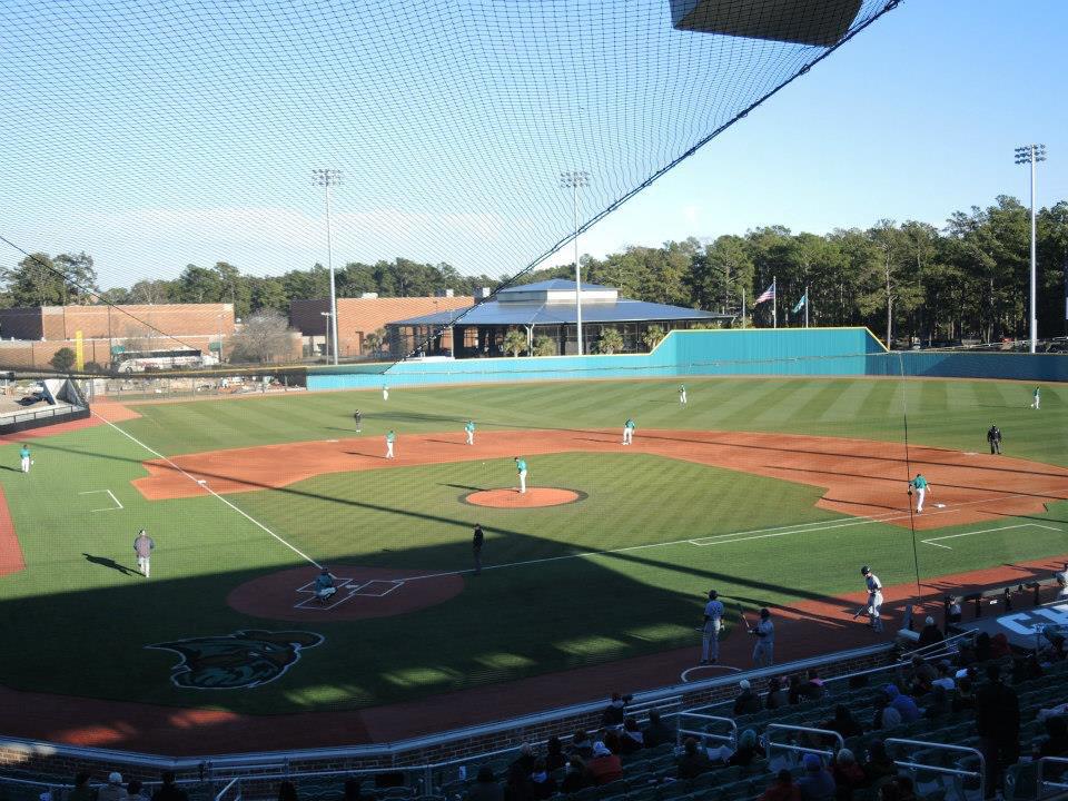 doublel1919's tweet photo. Stadium is lookin GREAT .@CoastalBaseball Can't wait to get back! Gd luck today! #Alumni #formerMLBplayer #CCUHOF http://t.co/RCn4jbUtKz