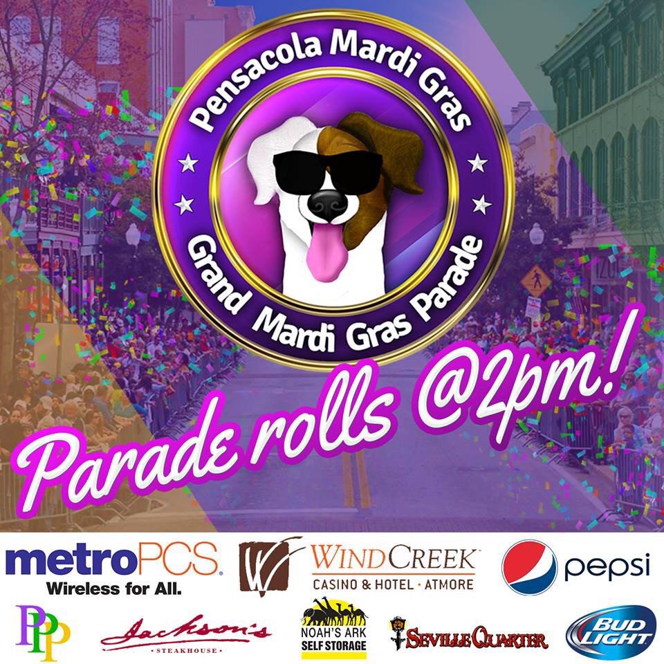 PcolaMARDIGRAS's tweet photo. IT'S HERE! Join us for one of the best and biggest parades on the Gulf Coast. http://t.co/PKd3zuz56A