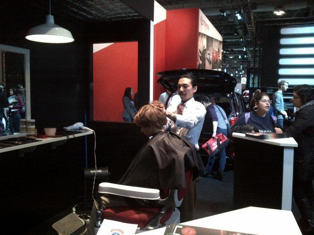 tan_fowl's tweet photo. Its cuttin' time with #SCIONSTYLE at the #CIAS2015 http://t.co/kpglQq6KVO
