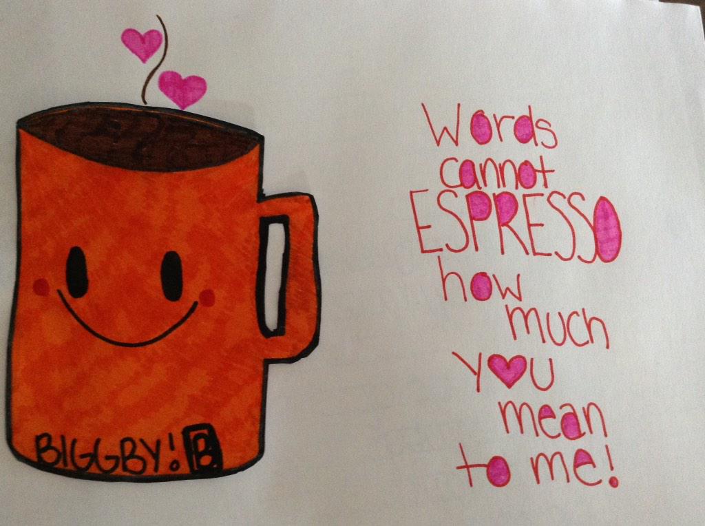 tokeyabloke's tweet photo. @biggbycoffee294 the only valentine I'll ever need. 😍😘❤️ #biggby http://t.co/G0R4CuabBy
