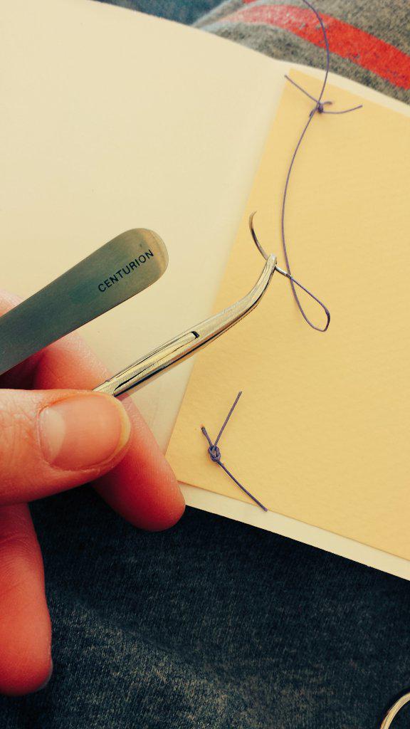 AHopefulDoc's tweet image. Suturing together a card cause I'm sew in love #HappyValentinesDay