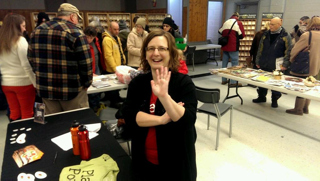 AdriansNiagara's tweet photo. At @treeandtwig Seedy Saturday. @NiagaraGreen @NiagaraVegFest @portflyfishing @myPelham @EatingNiagara @NoGuffSteve http://t.co/5KFswMsmM6