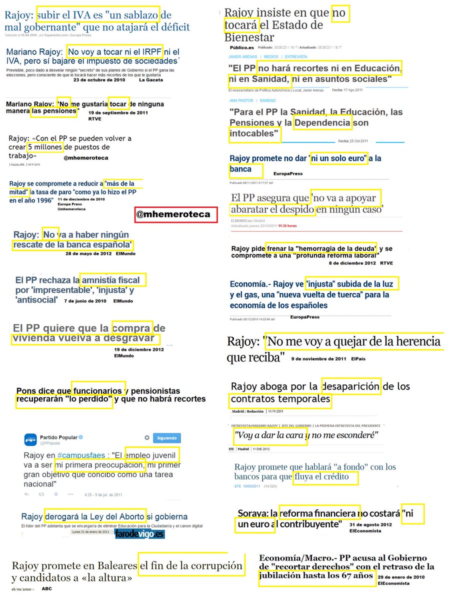 IsaAranjuez's tweet photo. #ZASCA Aquí tenéis 25 cantos de sirena incumplidos por Rajoy http://t.co/pdyF1w1x1O