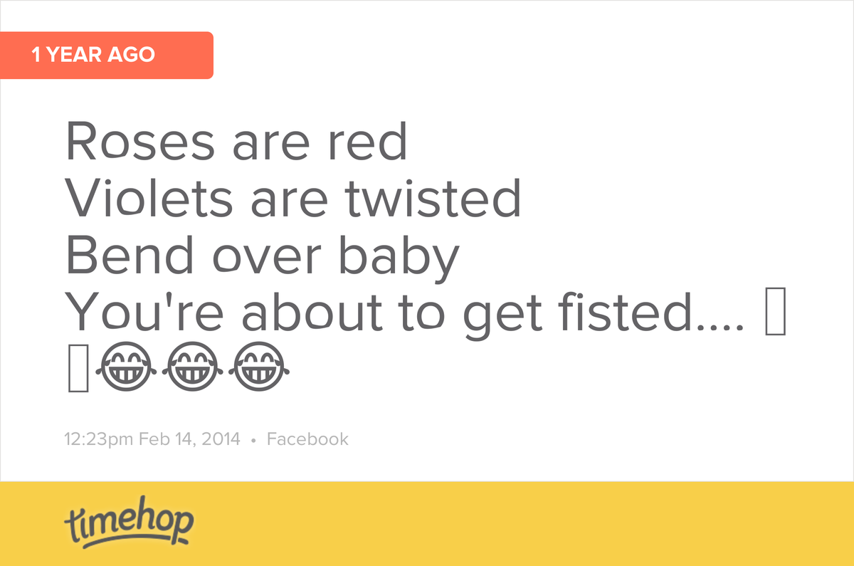 patsy_doyle's tweet image. Can't believe some of the stuff I post 🙈🙈 timehop.com/c/fs:101519824…