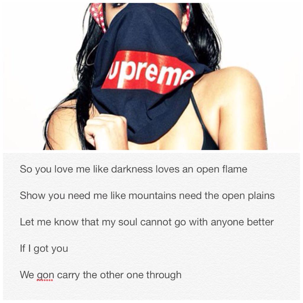 I have ***New Music*** "Supreme" feat. @ClaireMortifee prod.by <a href="/eligh/">Eligh 🔺</a> ENJOY!!! bit.ly/1A5QPzQ