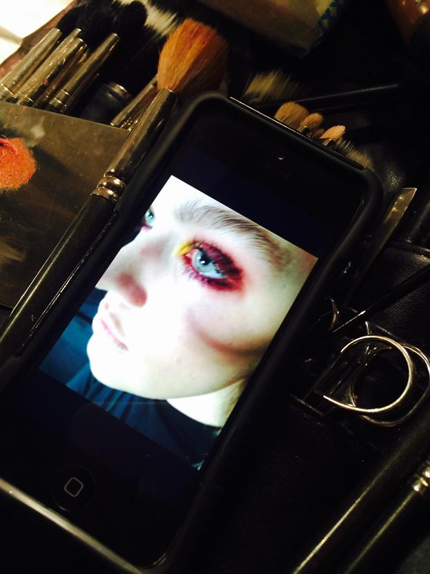 grettamonahan's tweet photo. Makeup #Inspiration #backstage #beauty @christiansoriano #maccosmetics #jamberry #sebastianhair #bostonherald #mbfw http://t.co/QxmbhPBNIJ
