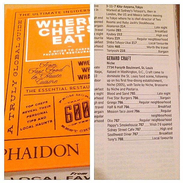 Thank you @Phaidon for including my favorite spots in your book! #wherechefseat