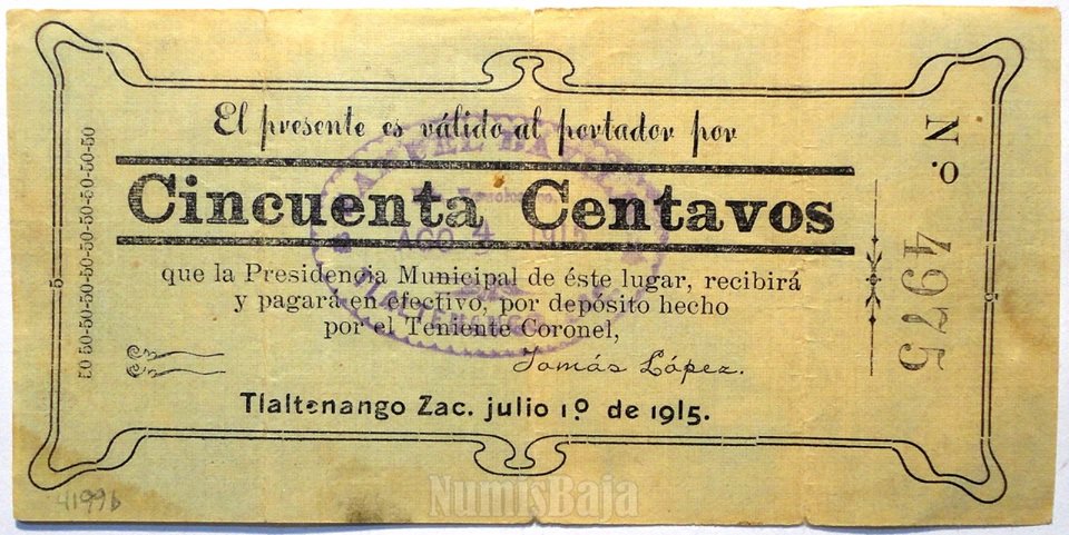 numisbaja's tweet photo. 50 Centavos, Presidencia Municipal de Tlatenango, SI-ZAC-14 F

Precio: $800 pesos mas gastos de envío.
Estafeta: $100 http://t.co/8etM0D9808