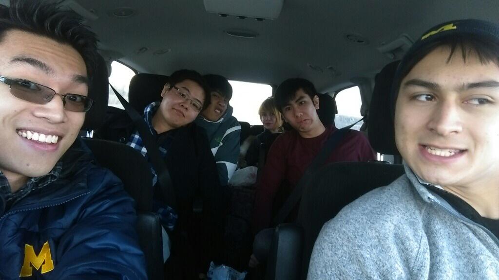 I'm not saying there's a selfie competition between the vans but....
