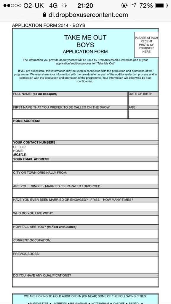 condwyer93's tweet photo. @DylLeyland has agreed that if I get 100RT I can fill a form out for him to go on Take me out! #getbeanbagtofernandos http://t.co/LyPW7Na3oD