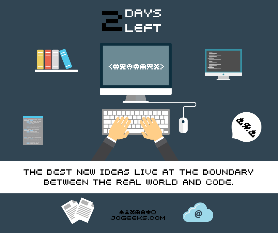 JoGeeks_'s tweet photo. The best new ideas live at the boundary between the real world and code. #JoGeeks #JO  #Geeks http://t.co/rGBJ23g2r7