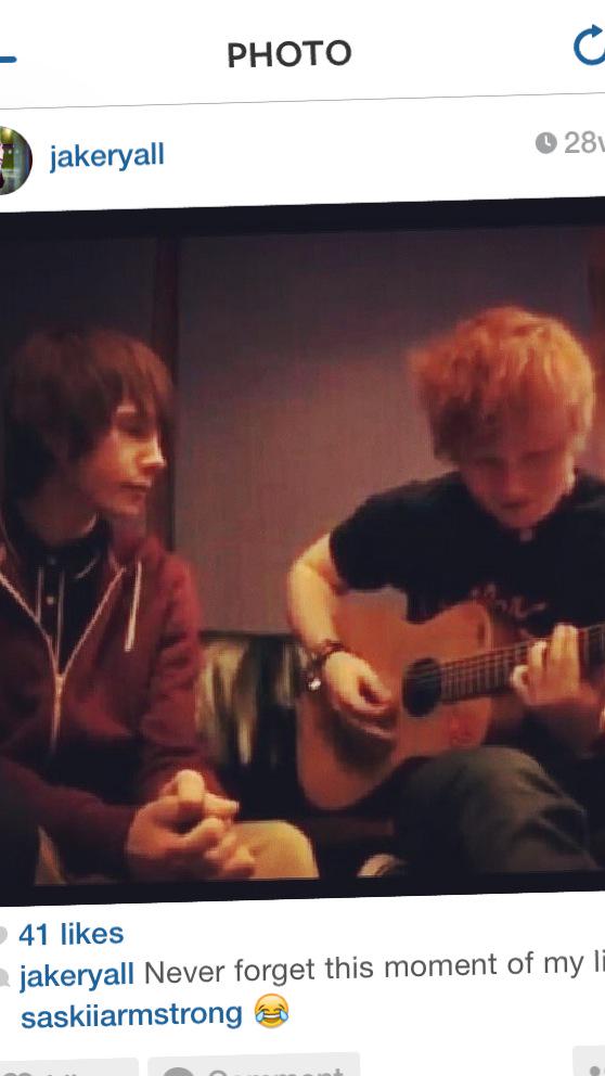 JakeyRyall_'s tweet photo. Throwback to 2012 when I met and sang with @edsheeran 🔥🙌 http://t.co/dXf3vH8tYw
