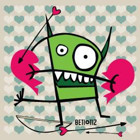 BetiTiz's tweet photo. #ilustración en el dia de #SanValentin http://t.co/Zj7Z2A8BBq