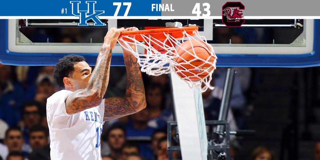 Kentucky Basketball on Twitter "Seven players scored eight points or