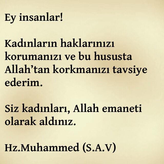 Bak ne diyor Kainatın Efendisi..