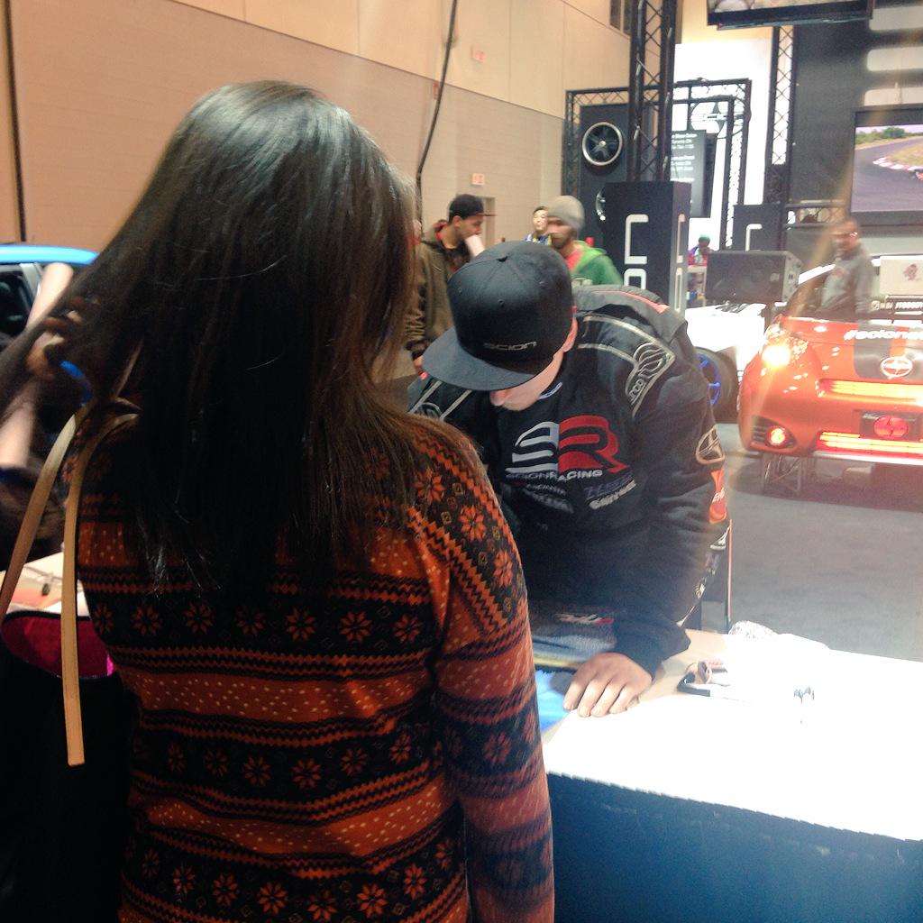 lady_urduja's tweet photo. Get an autograph with formula drifter @PatCyr86 #ScionStyle #CIAS2015 http://t.co/SKyEKCNvNa