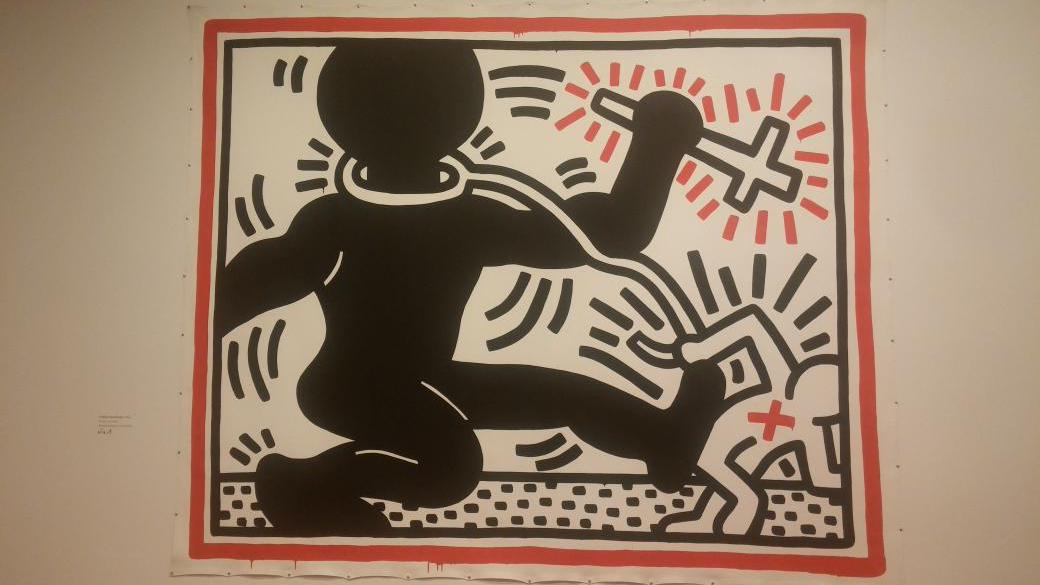 TenebrisRex's tweet photo. Wow, #PoliticalHaring at the @deyoungmuseum is one of the most thought-provoking exhibits I've seen in a while. http://t.co/zNSMjtnUtX