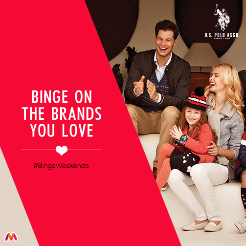 myntra's tweet photo. Multiply your fun today with some style at unbelievable prices. #BingeWeekends are on best brands at best prices http://t.co/ztpGDW3Tnh