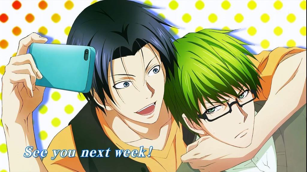 高尾と緑間の進展具合を見てみましょう。 彼シャツ→同じイヤフォン