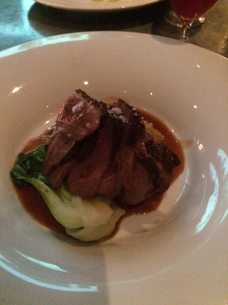 <a href="/KellyHrudey/">Kelly Hrudey</a> <a href="/hrudfam/">Donna</a> out for dinner with this lovely lady. Thought you'd like to see the duck presentation at Divino