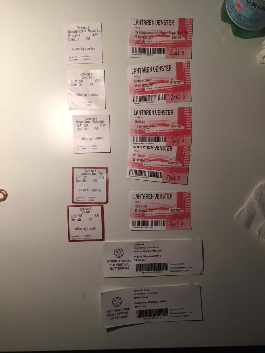 November-February (free festival films not included)