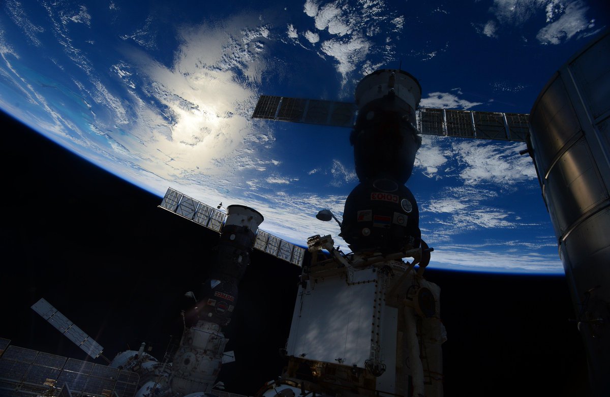 toia56's tweet photo. "@AstroSamantha:  http://t.co/BoOvnjE7Yy"  Don't know how they do this...I get disoriented just looking at the world from  upside down  ;)