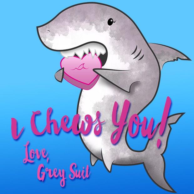 greysuitstudios's tweet photo. Happy #ValentinesDay #Shark Finatics! #sharkvalentine http://t.co/kJQFLbKDKD