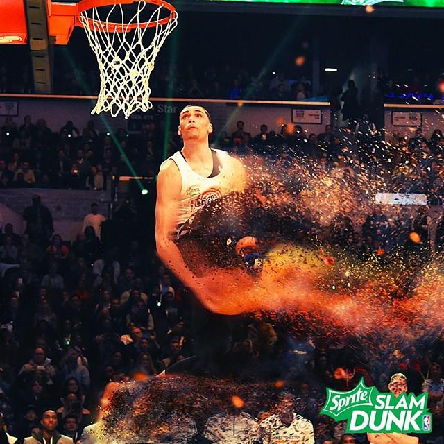 ismailkidd's tweet image. The #SpriteSlam Champ @zachlavine8 #ImBringingDunkingBack by nba