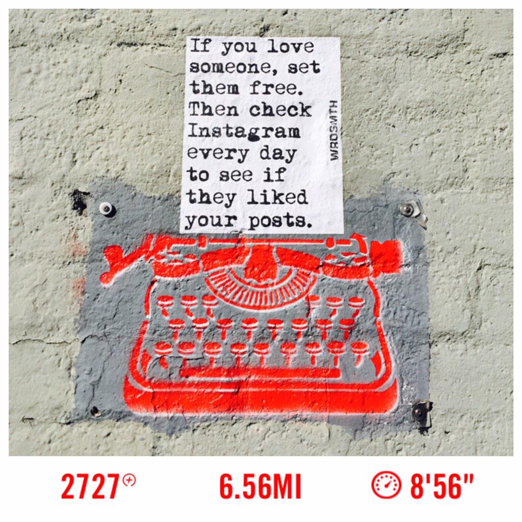 nathaliepointu's tweet image. Seen on my run today #WRDSMTH #
HappyValentinesDay #ShakeOutRun