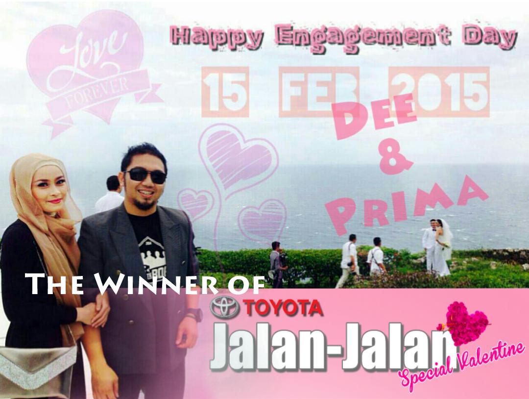 Selamat buat pemenang #kallatoyotavalentine @dee_fotomafia <a href="/PrimaaDonaa/">Primaa</a> sukses acara lamarannya cc <a href="/KallaToyotaID/">Kalla Toyota</a>
