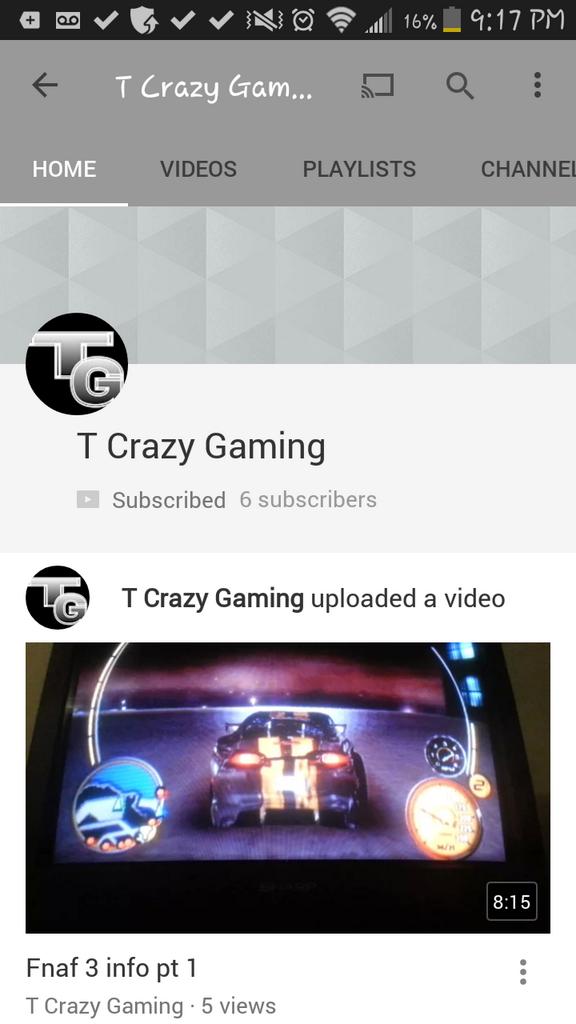 Heres what my channel looks like