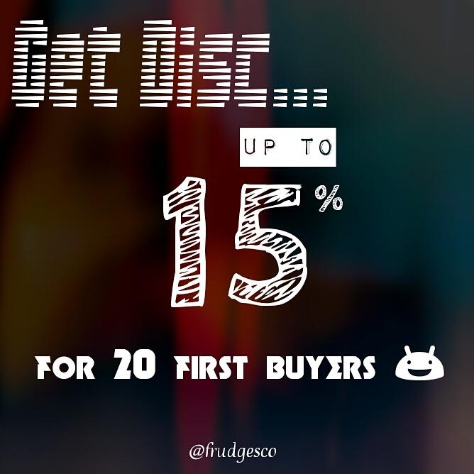 Selamat pagi :) promo 20 pembeli pertama masih berlaku gaess, sooo jgn sia-siakan kesempatan utk dpt disc up to 15%!!